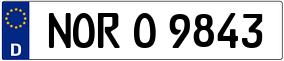 Trailer License Plate